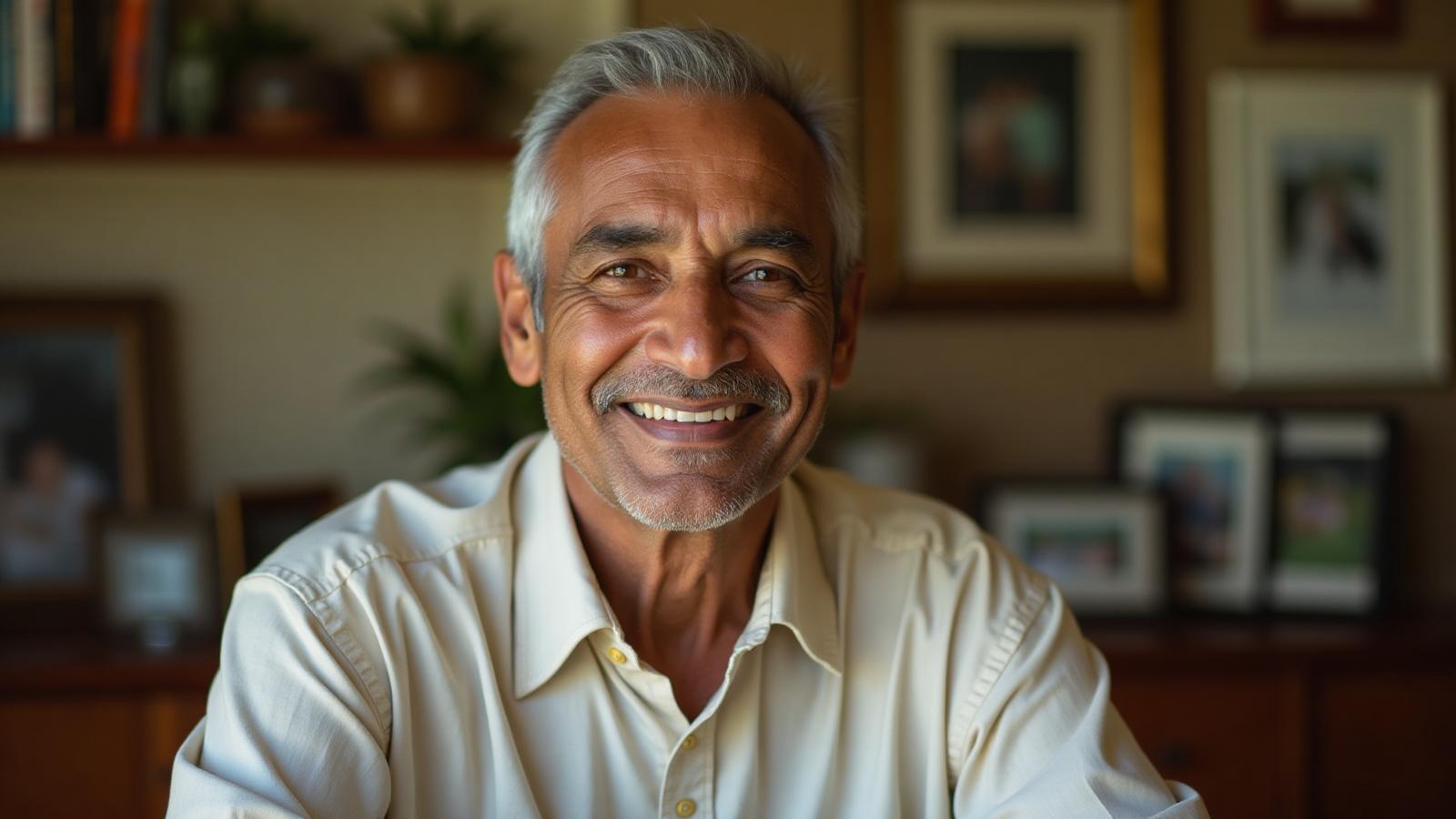 Elder sharing his life journey